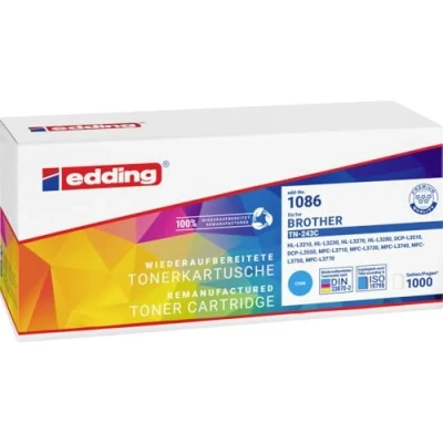 Afbeelding van Edding Toner vervangt Brother TN 243 Compatibel Cyaan 1000 bladzijden EDD 1086 18