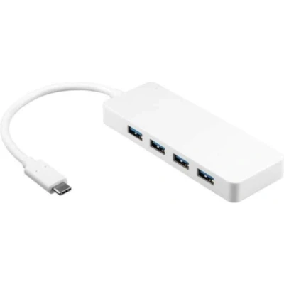 Afbeelding van USB C hub 4x A female 0.15 meter Wit Allteq