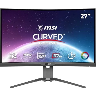 Image de Ecran PC Gaming MSI MAG 275CQRF QD 27&quot; Incurvé WQHD Noir