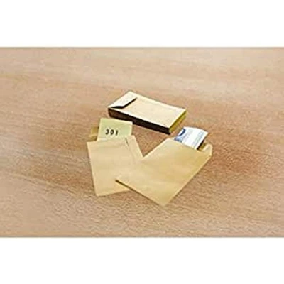 Afbeelding van Raadhuis loonzakje 65x105mm gegomd bruin 1000 stuks RD 304907
