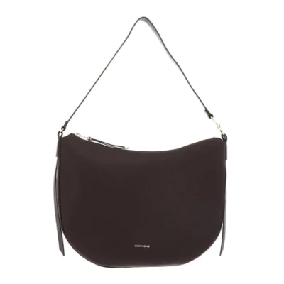Afbeelding van COCCINELLE Leren schoudertas C Easy Shoulderbag Brunette donkerbruin