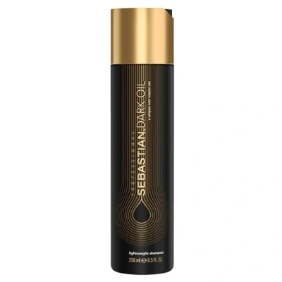 Afbeelding van Sebastian Professional Dark Oil shampoo, lichte zijdeeffect zonder suspensie, voedend glad en zijdeachtig haar, brengt lichaam glans, voor alle haartypes, 250 ml