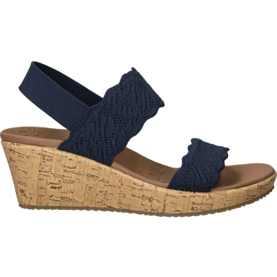 Afbeelding van Skechers Sandalen met sleehak, Dames, Maat: 40, Azul Schoenen