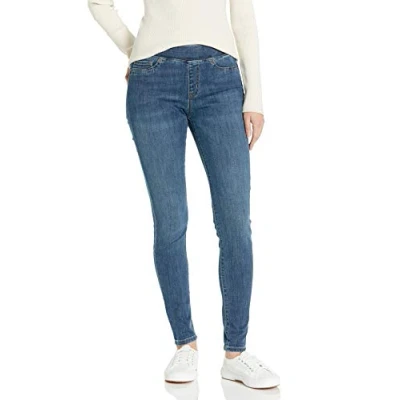 Image de Amazon Essentials Jegging extensible à enfiler pour femme (disponible en grande taille), délavé moyen, taille 16