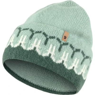 Afbeelding van Fjällräven Ovik Path Knit Beanie Dames Mutsen Deep Patina Misty Green