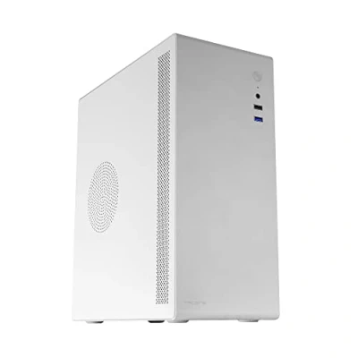 Afbeelding van Tacens ORUMX500 Slim Micro ATX Mini Tower behuizing + 500 W SFX voeding, ultracompact, stalen frame, 80 mm ventilator, wit