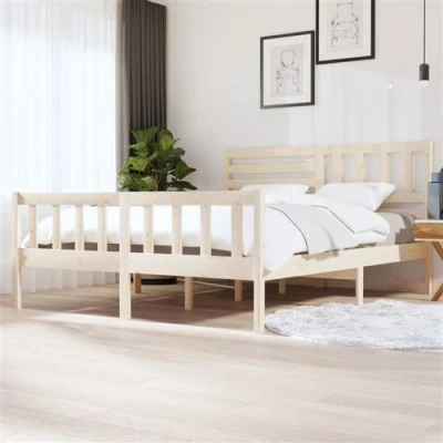 Afbeelding van vidaXL Bedframe massief hout 180x200 cm