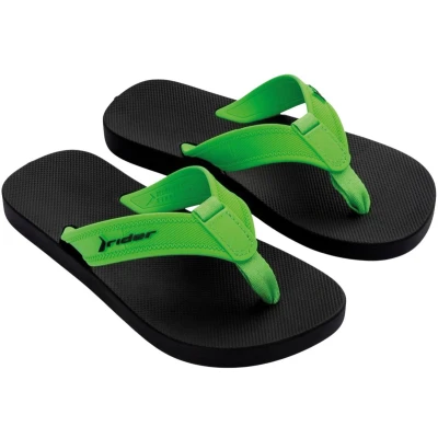 Afbeelding van Rider Impulse Kids Heren Junior Slippers Black/Green
