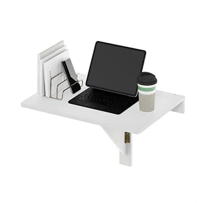 Afbeelding van Furinno Hermite Wandklaptafel, wit