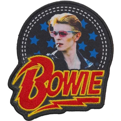Afbeelding van David Bowie Smoking Woven Logo Patch Multicolours