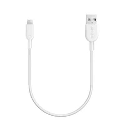 Afbeelding van Anker iPhone oplaadkabel Powerline II, kabel 0,3 m Lightning kabel, XS/XS Max/XR/X/ 8/8 Plus/ 7/7 6s/ 6/6 5S/ 5/ iPad Pro (wit)