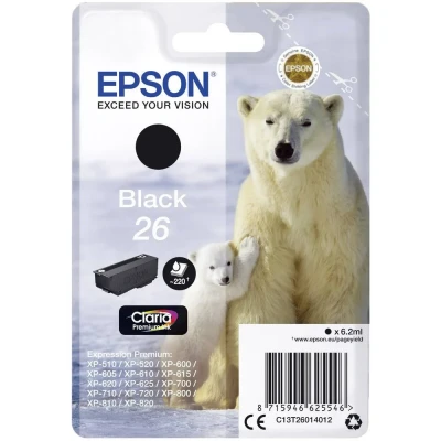 Afbeelding van Epson 26 (C13T26014012) Inktcartridge Zwart