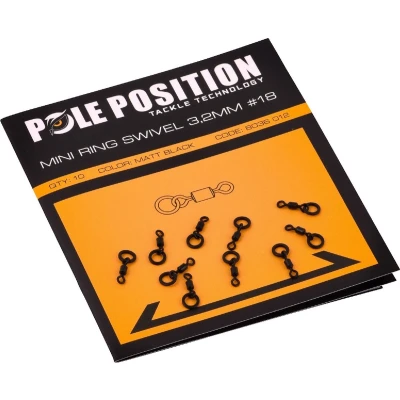 Afbeelding van PolePosition Mini Ring Swivel 3,2mm Size 18 10st.