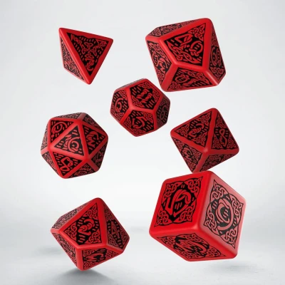 Afbeelding van Polydice Set Q Workshop Celtic Red Black