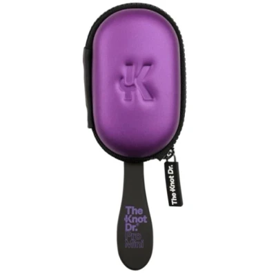 Afbeelding van The Knot Dr. Black Smaller Brush Periwinkle Pad With Headcase 1st Borstel