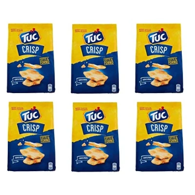 Afbeelding van TUC Crisp crackers voor hartige koekjes, 100 g, 6 stuks