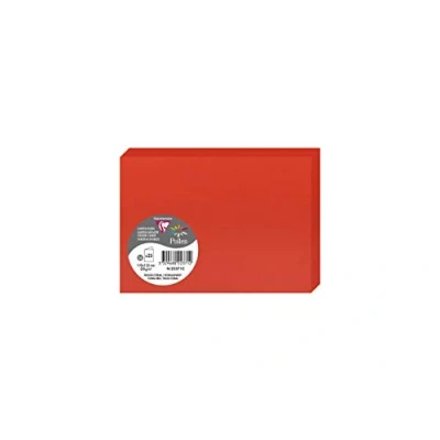 Image de Paquet de 25 cartes pliées Pollen 111x158mm Rouge Corail 210g