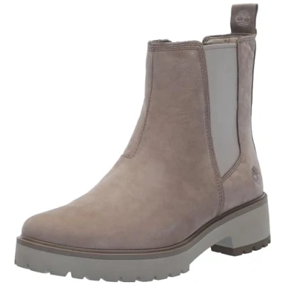 Afbeelding van Timberland Chelsea Carnaby Cool Basic dameslaarzen, Nubuck taupe.