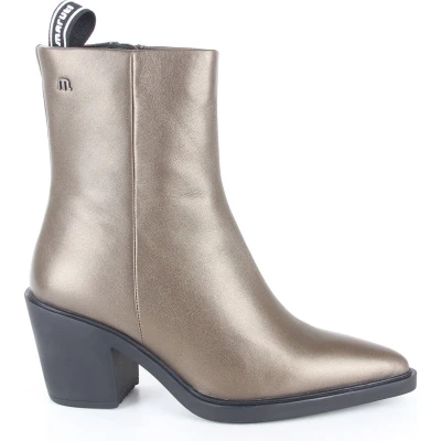 Afbeelding van Maruti Gisele Enkellaarsjes op hak Metallic Bronze 40