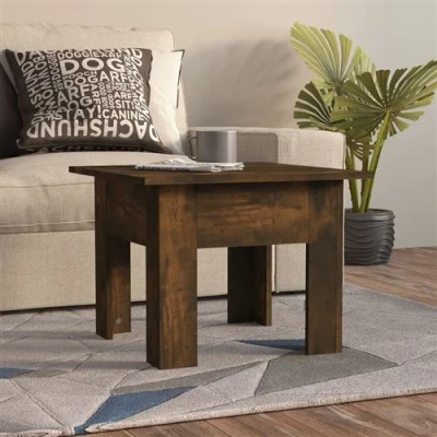 Afbeelding van vidaXL Salontafel 55x55x42 cm spaanplaat gerookt eikenkleurig