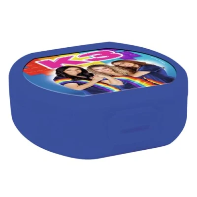 Afbeelding van K3 vershouddoos donkerblauwe koekendoos met Hanne, Marthe en Julia