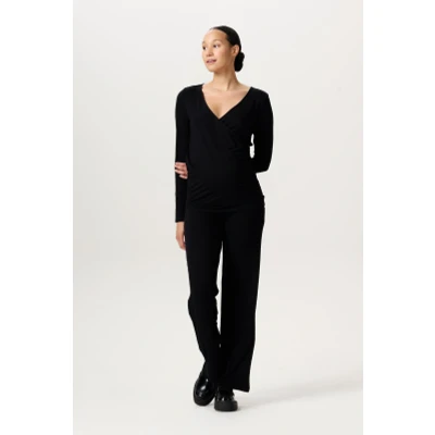 Afbeelding van Zwangerschapsbroek Casual broek Visby Black XS