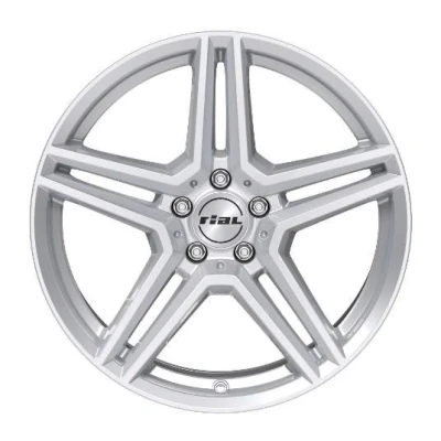 Afbeelding van RIAL 5 gat 17duim 112mm lichtmetalen Velg M10 polar zilver 65744M81 0