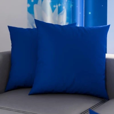 Afbeelding van PETTI Artigiani Italiani 1 paar kussenslopen 30 x cm, microvezel, bekleding, bank, 2 kussenslopen, effen, blauw, 100% Made in Italy
