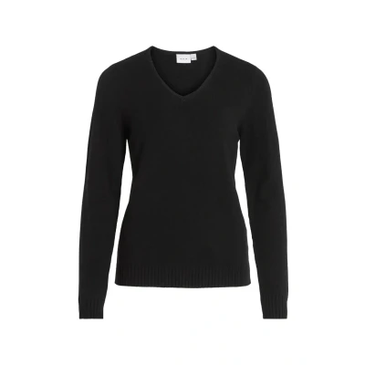 Afbeelding van VILA Trui Ril Knit Vhals Zwart L