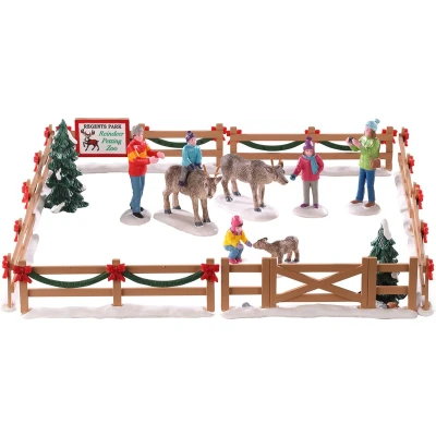 Afbeelding van Reindeer petting zoo, set of 17 LEMAX
