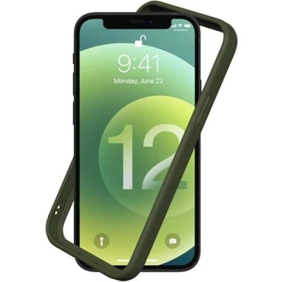 Afbeelding van RHINOSHIELD Bumper Case Compatible with [iPhone 12/12 Pro] CrashGuard NX Shock Absorbent Slim Design Protective Cover 3.5M / 11ft Drop Protection Camo Green