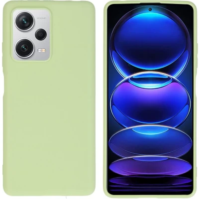 Afbeelding van iMoshion Hoesje Geschikt voor Xiaomi Redmi Note 12 Pro Plus Siliconen Color Backcover groen