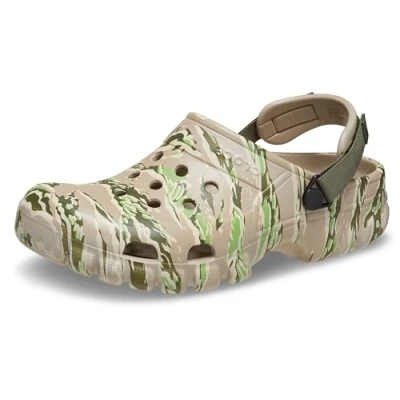 Afbeelding van Crocs Crocband Clog pantoffels voor dames, Cobblestone Camo