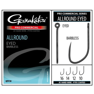 Image de Gamakatsu Coarse Pro C Allround A1 PTFE Oeillet Sans Ardillon (10 pcs) Maat : 10