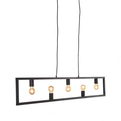 Afbeelding van LABEL51 Hanglamp Quadrato Zwart Metaal