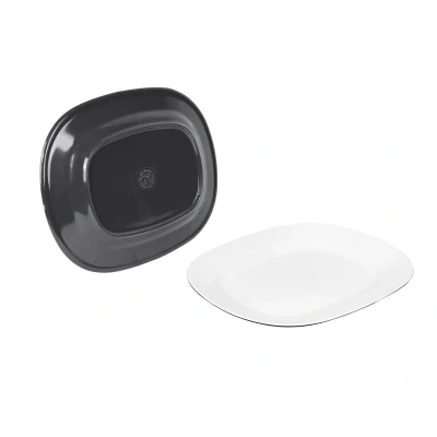 Afbeelding van Bo Camp Melamine Schaal 2 Tone Grijs