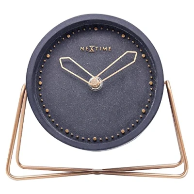 Afbeelding van Nextime Ne 5204Zw Tafelklok 17.5X15.5X5 Cm, Polyresin, Zwart