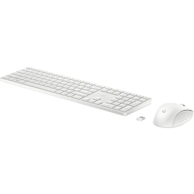 Image de HP 650 Set Clavier et Souris Sans Fil Blanc AZERTY