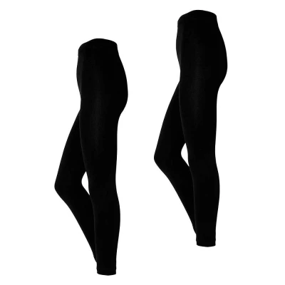 Afbeelding van Heatkeeper Dames Thermo Legging Basic 2 pack Zwart L/XL