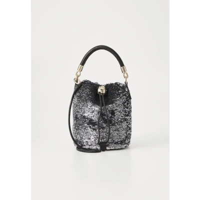 Afbeelding van Furla Mionido MINI Crossbody Bucket Handtas Dark silvercoloured, Dames, Maat: One Size, silver coloured