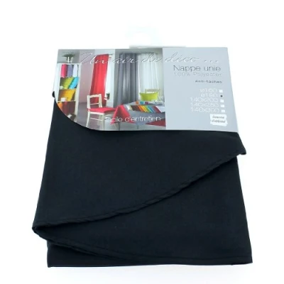 Image de Nappe en polyester Noir 140 x 200 cm