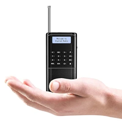Afbeelding van Raddy RD23 Draagbare DAB+ FM radio, kleine digitale radio met batterij, zakradio, BT keukenradio, zwart