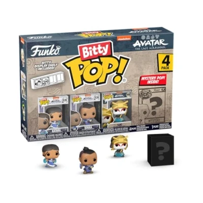 Image de Funko Bitty Pop! Avatar: The Last Airbender Katara, Sokka, Suki et une Mini figurine Mystère en Surprise 2.2 Cm le Dernier Maître de L&#039;air) Collectionnable Étagère Empilable Incluse