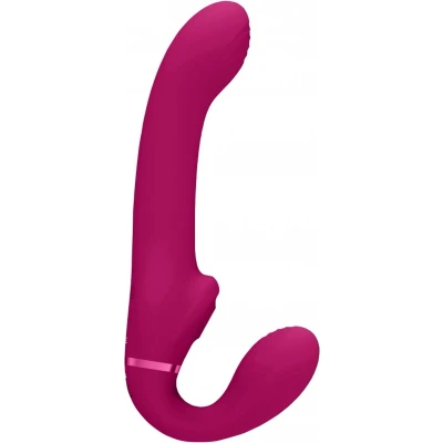 Afbeelding van Dual Pulse Wave &amp; Airwave Strapless Strapon Pink