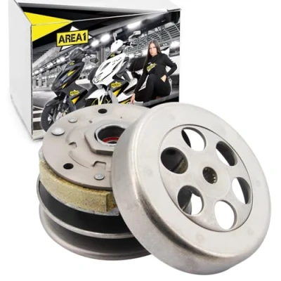 Afbeelding van AREA1 Vervangende omvormer + koppeling trommel, 107 mm, voor China 50 cc 2 takt motor, ATU Explorer Race GT CPI Keeway Generic AGM Nova Motors Union Luxxon Rivero, enz.