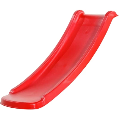 Afbeelding van AXI Sky120 Glijbaan in Rood van 118cm Aanbouwglijbaan Kunststof voor Platformhoogte 60cm Aanbouw element speelhuisje / speeltoestel