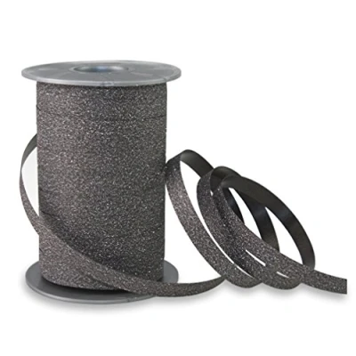 Afbeelding van Krullint Glitter Zwart 10mm