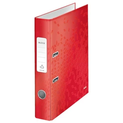 Afbeelding van Leitz Ordner Wow rood, rug van 5 cm 10 stuks