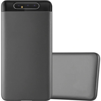 Afbeelding van Cadorabo Hoesje geschikt voor Samsung Galaxy A80 / A90 4G in METALLIC GRIJS Beschermhoes gemaakt van flexibel TPU silicone Case Cover