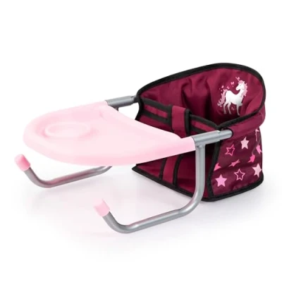 Afbeelding van Bayer Design Tafelstoel 65823AA voor poppen, accessoires, zitting poppen tot 46 cm, kleur bordeaux eenhoorn